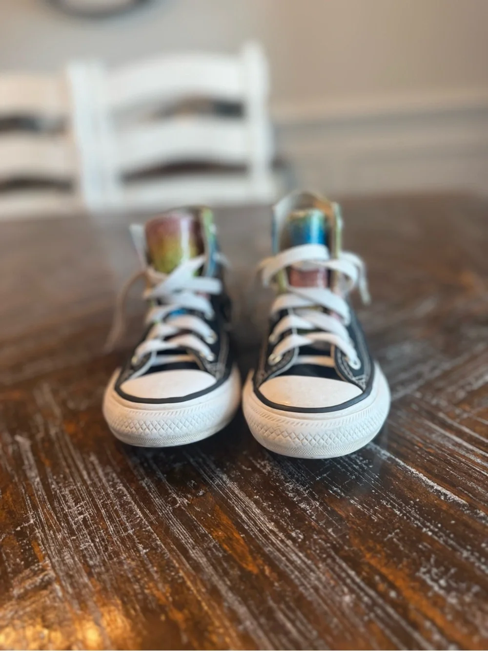 Converse Kids Rainbow Drip Chuck Taylor High-Tops - Youth Size 11